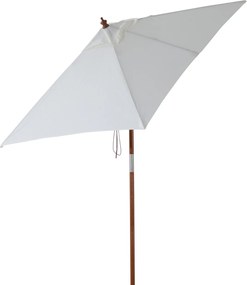 Outsunny Parasol Ogrodowy Składany KremowoBiały Praktyczny i Stylowy 200x150x235cm | Aosom PL