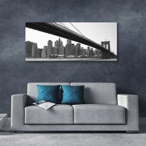 Zdjęcie na płótnie Miejski Most nad Kanałem