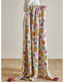 Koc dziecięcy z bawełny z recyklingu 130x160 cm Fruitta – Bloomingville Mini