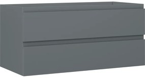 Mexen Orio szafka łazienkowa podumywalkowa 100 cm, 2 szuflady, grafit mat - 91A10-10047-2-BFF66