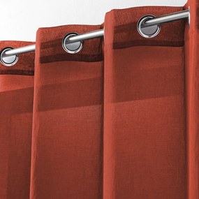 Firanka w kolorze terakoty 140x240 cm Telma – douceur d'intérieur
