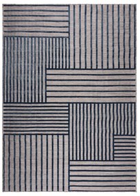 Ciemnoniebieski dywan odpowiedni na zewnątrz 200x290 cm Vigo Blocks – Flair Rugs
