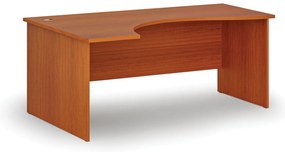 Ergonomiczne biurko PRIMO WOOD, 180x120 cm, lewe, czereśnia