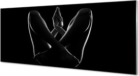 Panel szklany do Kuchni Akt: Nogi i Ręce Kobiety