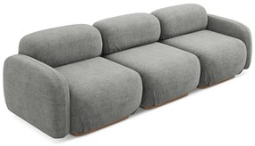 Szara sofa modułowa z materiału bouclé 270 cm Ailani – Makamii