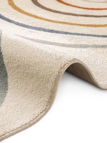 Dywan dziecięcy Adventures – Podwójna tęcza naturalne kolory 160 cm x 235 cm Atest Oeko - Tex