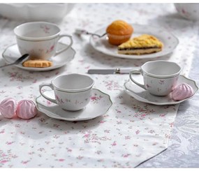 Białe porcelanowe filiżanki zestaw 2 szt. na espresso 90 ml Nonna Rosa – Brandani