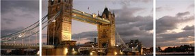 Obraz - Tower Bridge nocą (170x50 cm)