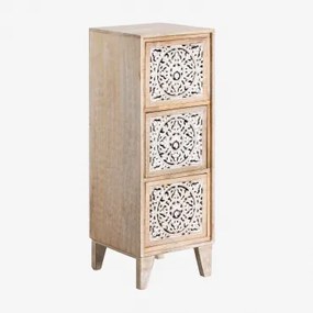 Komoda 25x25 Cm Z Drewna Mango Mekel Naturalna - Sklum