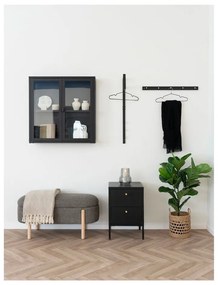 Brązowa ławka z materiału bouclé Branca – House Nordic