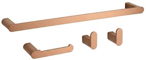 Zestaw akcesoriów łazienkowych Mati Miedź Szczotkowana 4 elementy