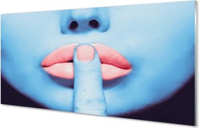 Panel nad Blat Kuchenny Kobieta z Neonowymi Ustami