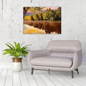 Obraz - Za rzeką (70x50 cm)