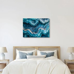 Obraz na szkle - Detal akwamarynu (70x50 cm)