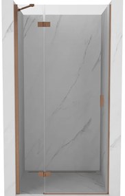 Mexen Mist-H drzwi prysznicowe uchylne lewe 70 cm, transparent, miedź szczotkowana - 8A5-070-000-65-00-L