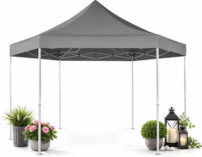 Szary rozkładany namiot ogrodowy M2-B01