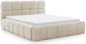 Kremowe łóżko chmurka boucle 5 rozmiarów P0-A37