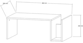 Stolik konferencyjny Memo Travertine