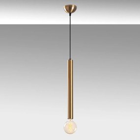 Lampa wisząca w kolorze złota z metalowym kloszem ø 4 cm Tempo – Opviq lights