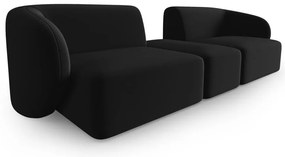 Czarna aksamitna sofa 246 cm Paolo – Milo Casa