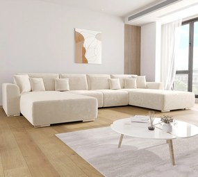 Kremowy narożnik w kształcie U W9-C55