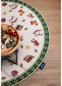 Zielony okrągły dywan ze świątecznym motywem ø 150 cm Green Christmas – Villeroy&amp;Boch
