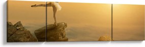 Obraz - Baletnica na skale (170x50 cm)