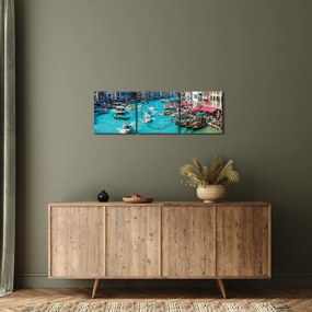 Obraz  - Canal Grande, Wenecja, Włochy (z zegarem) (90x30 cm)