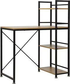 Biurko B-036 dąb/czarne