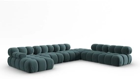 Morska aksamitna sofa 379 cm Bellis – Micadoni Home