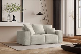 Sofa dwuosobowa ELLA, tkanina Noel, Jasnoszary