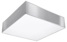 Szara lampa sufitowa 25x25 cm Mitra – Nice Lamps