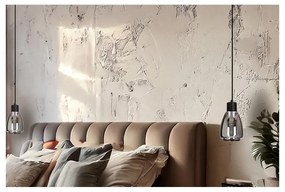 Czarna lampa wisząca ze szklanym kloszem ø 12 cm Moldo – Candellux Lighting