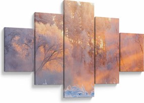 Obraz - Mroźny świt (125x70 cm)