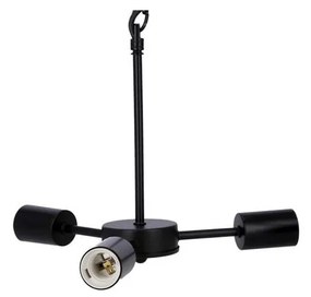 Czarna metalowa lampa wisząca Sparta – Candellux Lighting