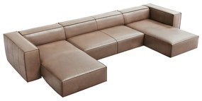 Jasnobrązowy skórzany narożnik (w kształcie litery "U") Madame – Windsor &amp; Co Sofas