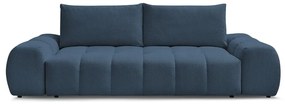 Ciemnoniebieska sofa z tkaniny szenilowej 278 cm Everest – Bobochic Paris