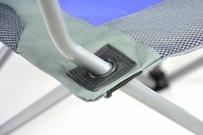 Zestaw 2 składanych krzeseł Divero Deluxe niebiesko-szare