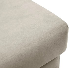 Pufa Kyoto Cosmopolitan Design Light Beige Velvet Puf aksamitny KYOTO beżowy ze złotą podstawą