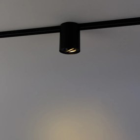 Nowoczesny reflektor szynowy jednofazowy czarny - Rondoo Up