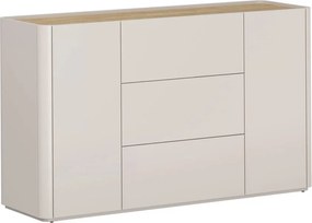 Komoda Elivo 150 cm z szufladami - kaszmir / dąb olejowany