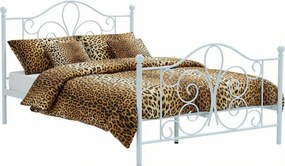 Białe metalowe łóżko 140 x 200 cm  G0-Z33