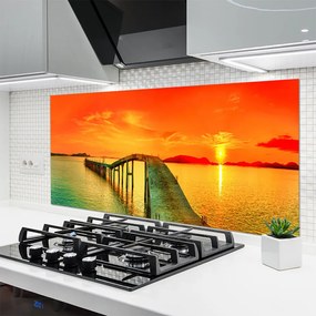 Panel Szklany Most Wiszący nad Zatoką