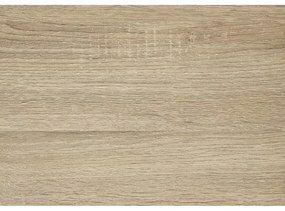 Czarno-naturalny regał ścienny w dekorze dębu 75x91 cm Seaford – Actona