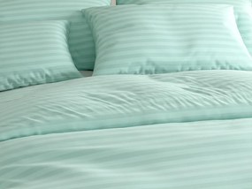 PrzytulneMieszkanie.pl PrzytulneMieszkanie.pl Hotelowa pościel z mikrofibry JASMINE miętowa - pasek 2 cm, hotelowa kieszeń Rozmiar pościeli: 2 szt 70 x 90 cm | 200 x 220 cm