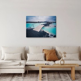 Obraz drewnianego mostu (70x50 cm)