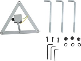 Klasyczny lampion zewnętrzny czarny ze złotem 200 cm IP44 - Daphne