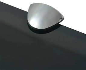 Elegancka czarna półka szklana 100x10 - Imker