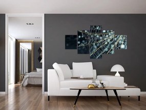 Obraz - Kwiat z pajęczyną (125x70 cm)