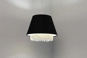 Czarna lampa wisząca boho nad stół - A345 D1-H35